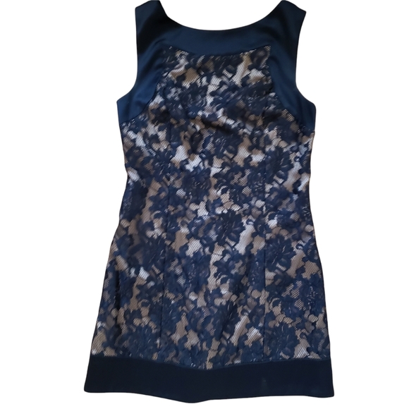 Bebe Short Sleeve Black Lace Dress. - Picture 2 of 4